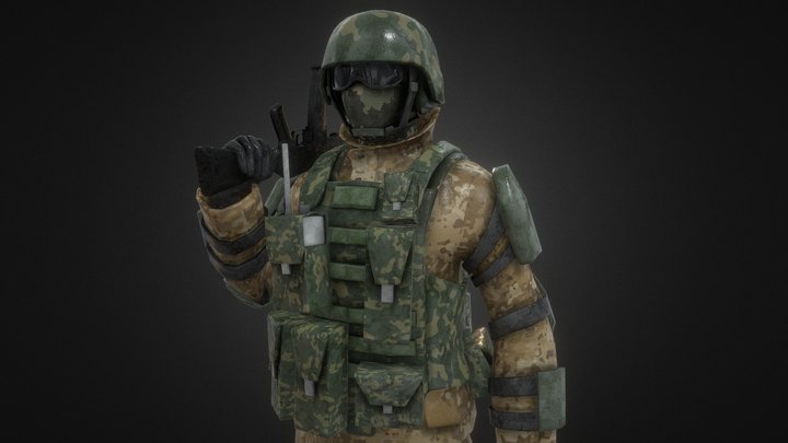 City Soldier (outdated) 3D Model