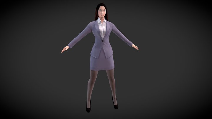 Office Lady 3D Model