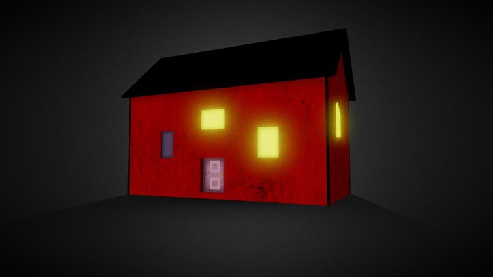 Cartoon Neighborhood house 3D Model