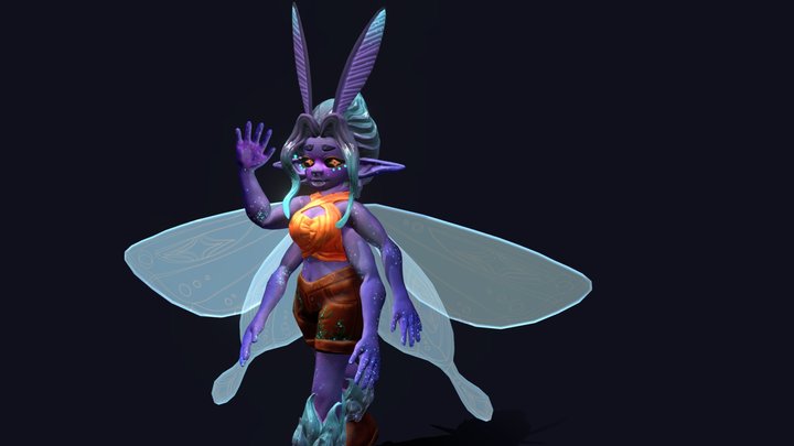 Pepper the moth 3D Model