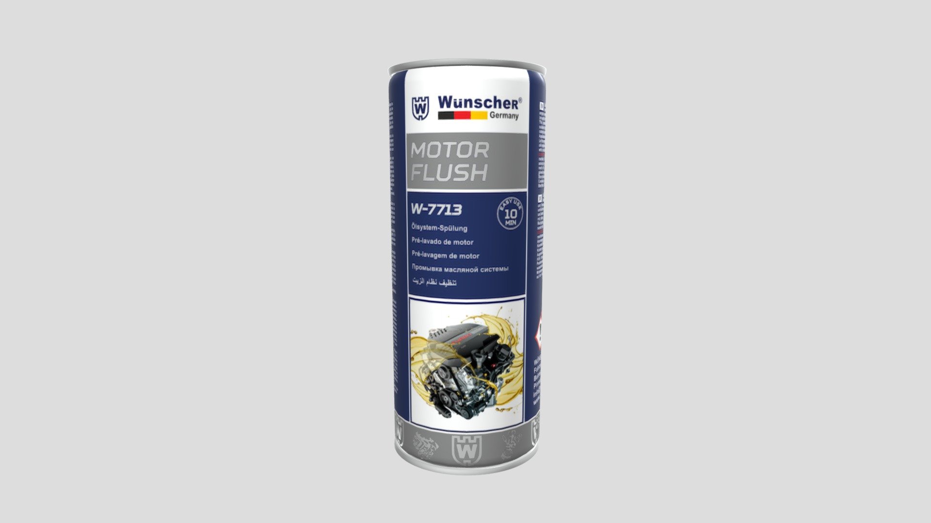W7713 Motor Flush 10min — Sketchfab embed 3D viewer