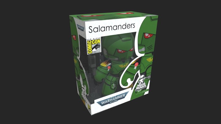 Mighty Muggs - Salamanders 3D Model