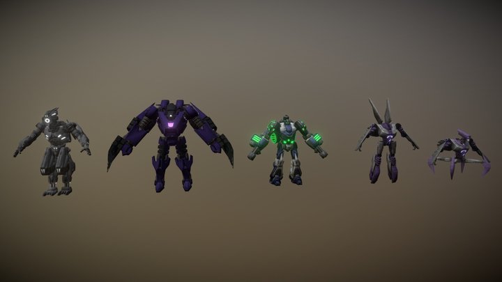 Transformers Fall Of Cybertron Soldiers – Modello 3D gratuito STL