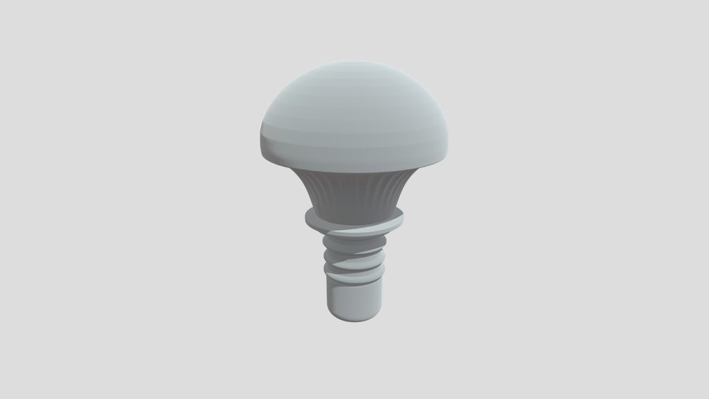 Mushroom-shaped light bulb socket