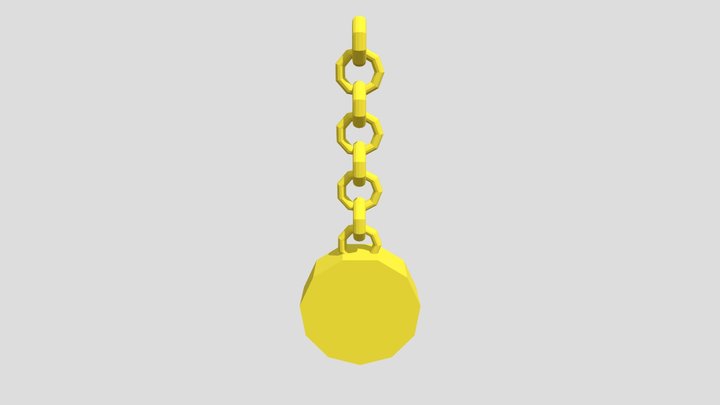 Low Poly Hypnosis Clock 3D Model