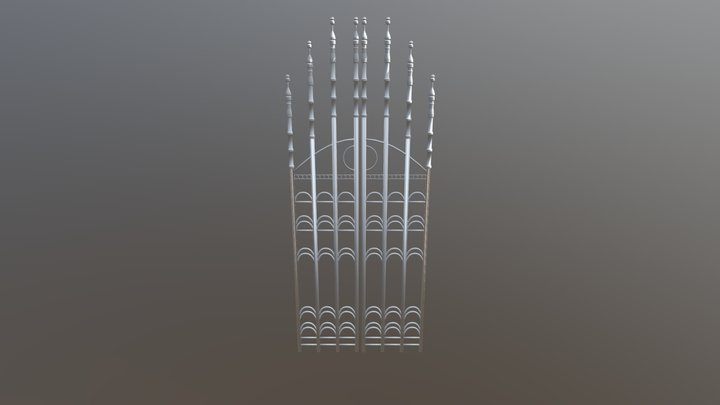 Puerta 3D de Una Mansión 3D Model