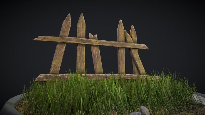 The old fence 3D Model