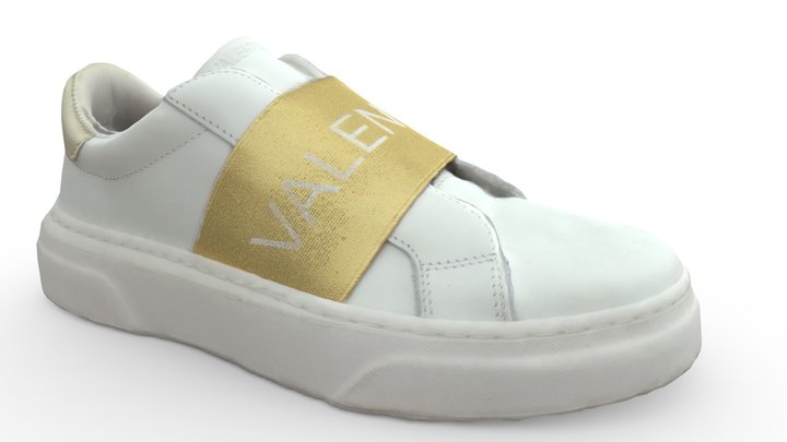 Valentino - White and Golden shoe 3d scan 3D Model