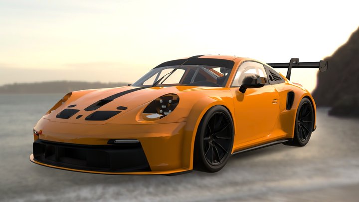 2022 Porche 911 GT3 RSR 3D Model