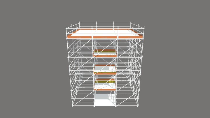 FACHADA 7_71 X 7_71 X 8 + RING 3D Model