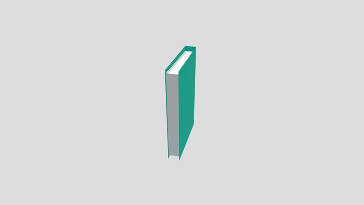 Low Poly Book 3D Model