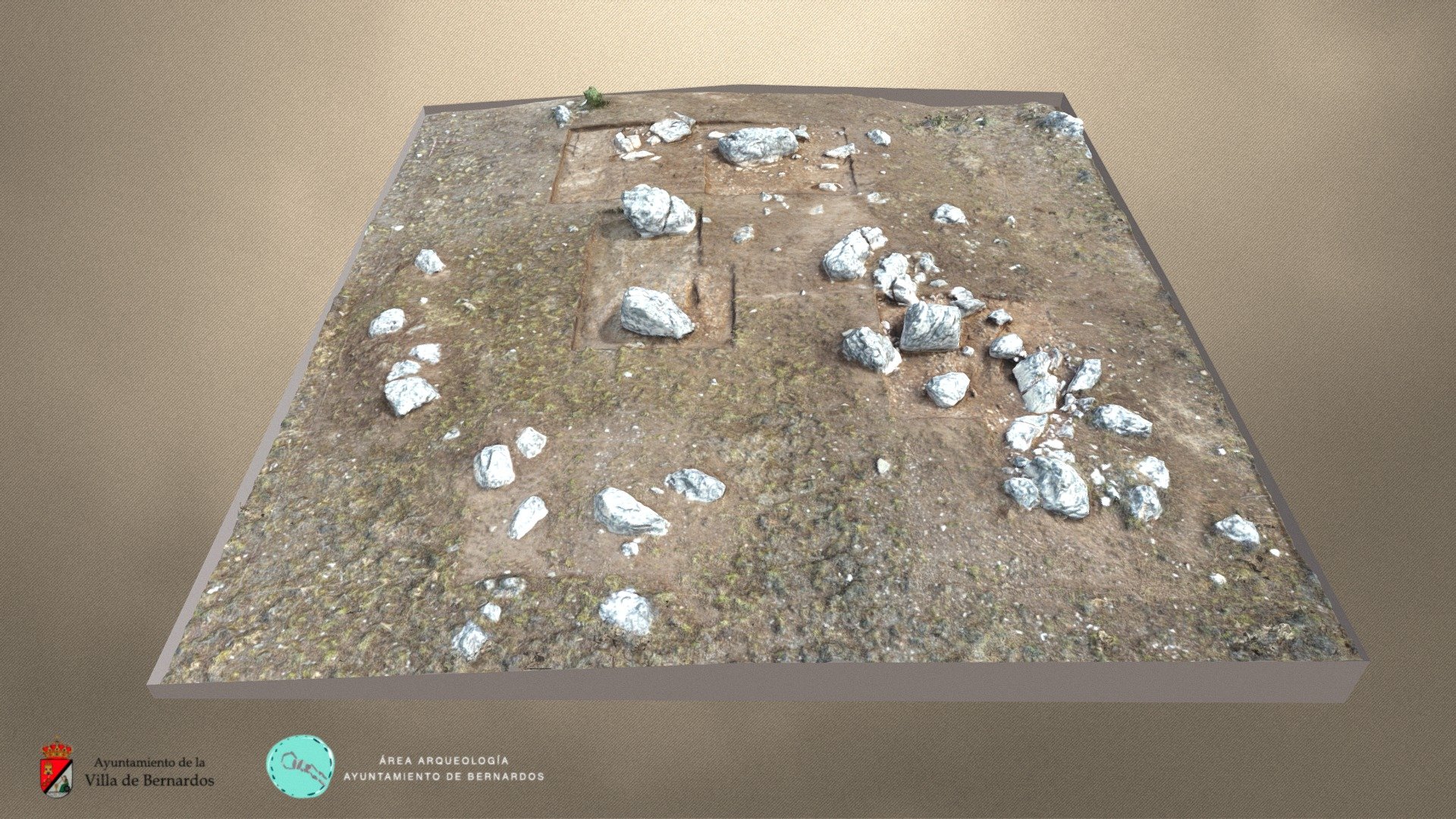 Cromlech de Cantos Blancos — Sketchfab embed 3D viewer
