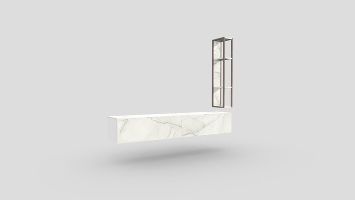 PARETE ATTREZZATA MICHELANGELO - BeHome 3D Model