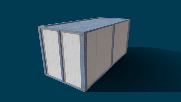Container - Low Poly Game Ready