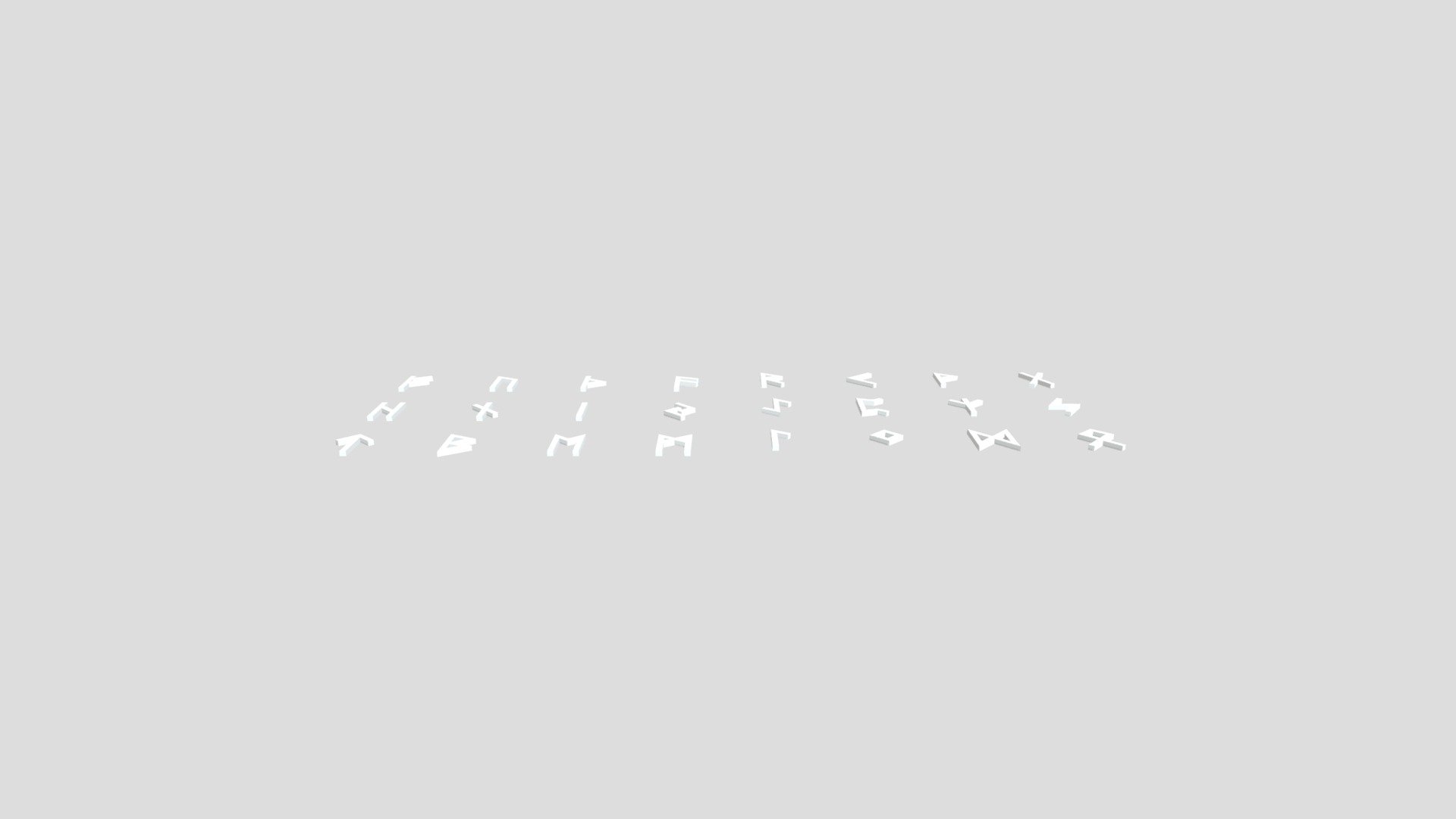 Runes Futhark alphabet