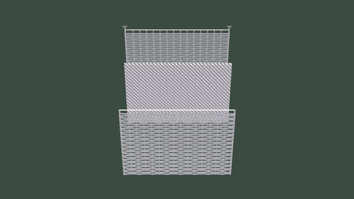 Fence Exploded View 3D Model