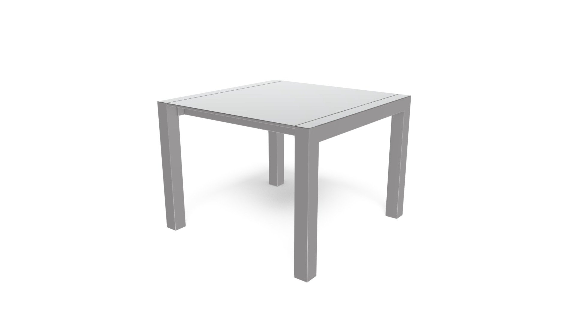 Bramante Square Extending Dining Table, Grey