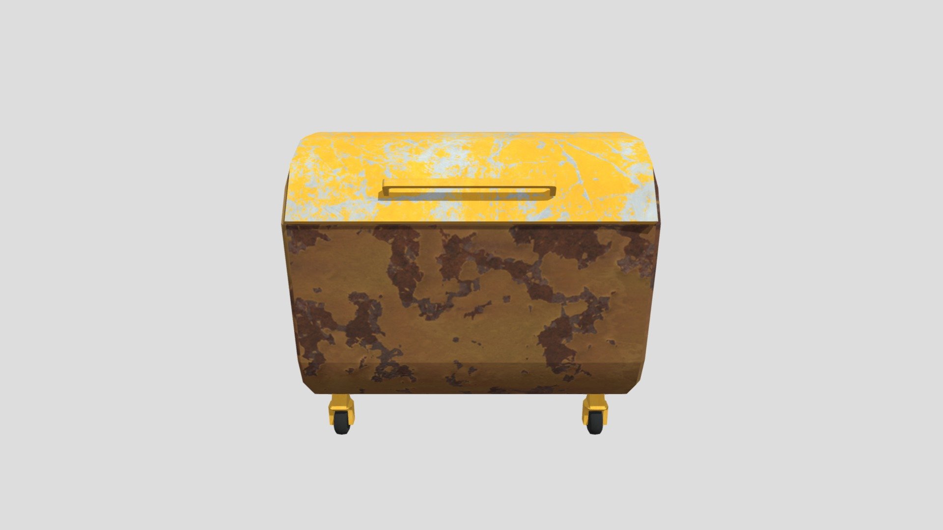 Old Yellow Dumpster