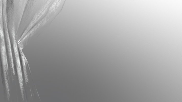 Damaged Side Curtain 3D Model