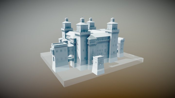 Real Castle Reproduction (Castello Estense) – Free 3D Model STL