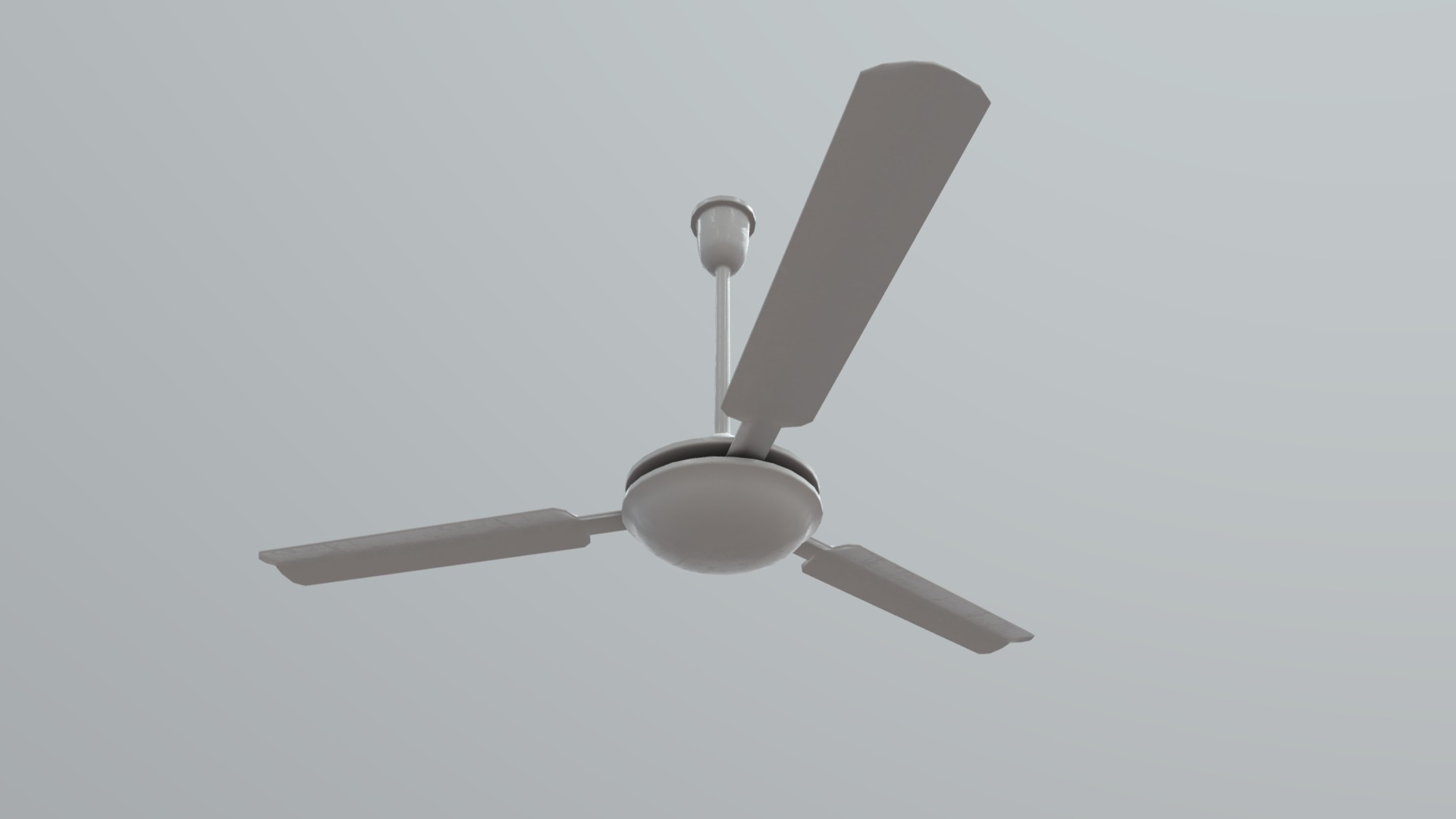 3D model Ceiling Fan - This is a 3D model of the Ceiling Fan. The 3D model is about a ceiling fan with a light.