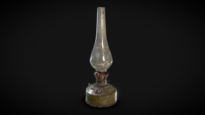 Rusty Kerosene Lamp – Free 3D Model STL
