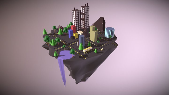 Island Neighborhood 3D Model