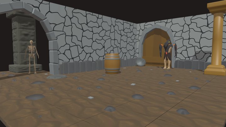 Fight Animation 3D Model