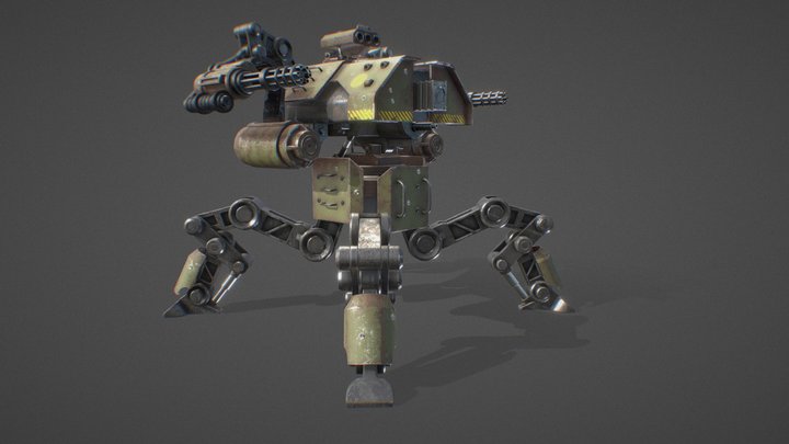 Walker Robot 422 3D Model
