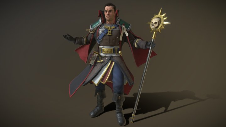 Inquisitor Eisenhorn - Warhammer sculpt 3D Model