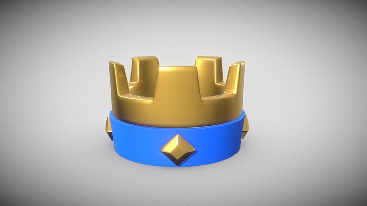 Crown from Clash Royale 3D Model