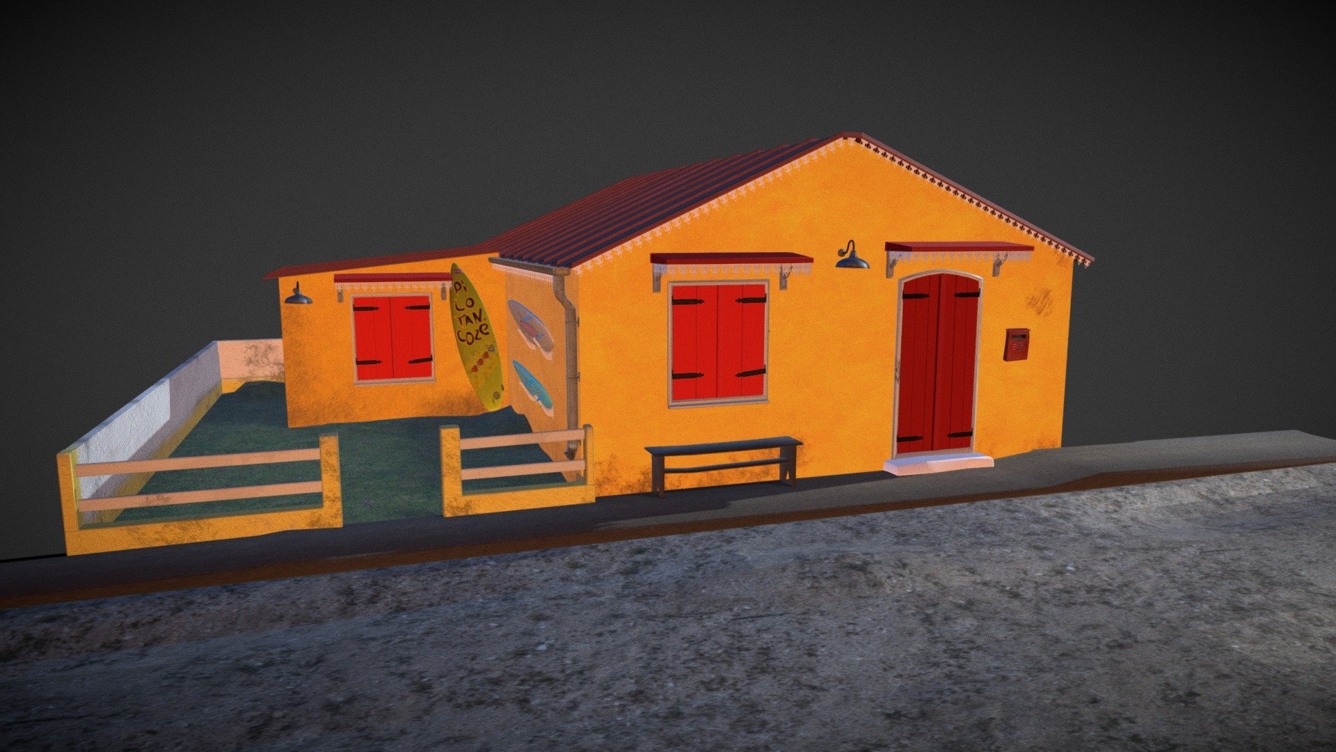 Simple Creole house.