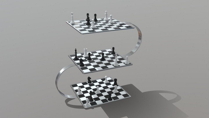 Three dimensional chess 3D Model