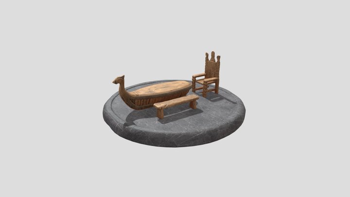 Vikings furniture 3D Model