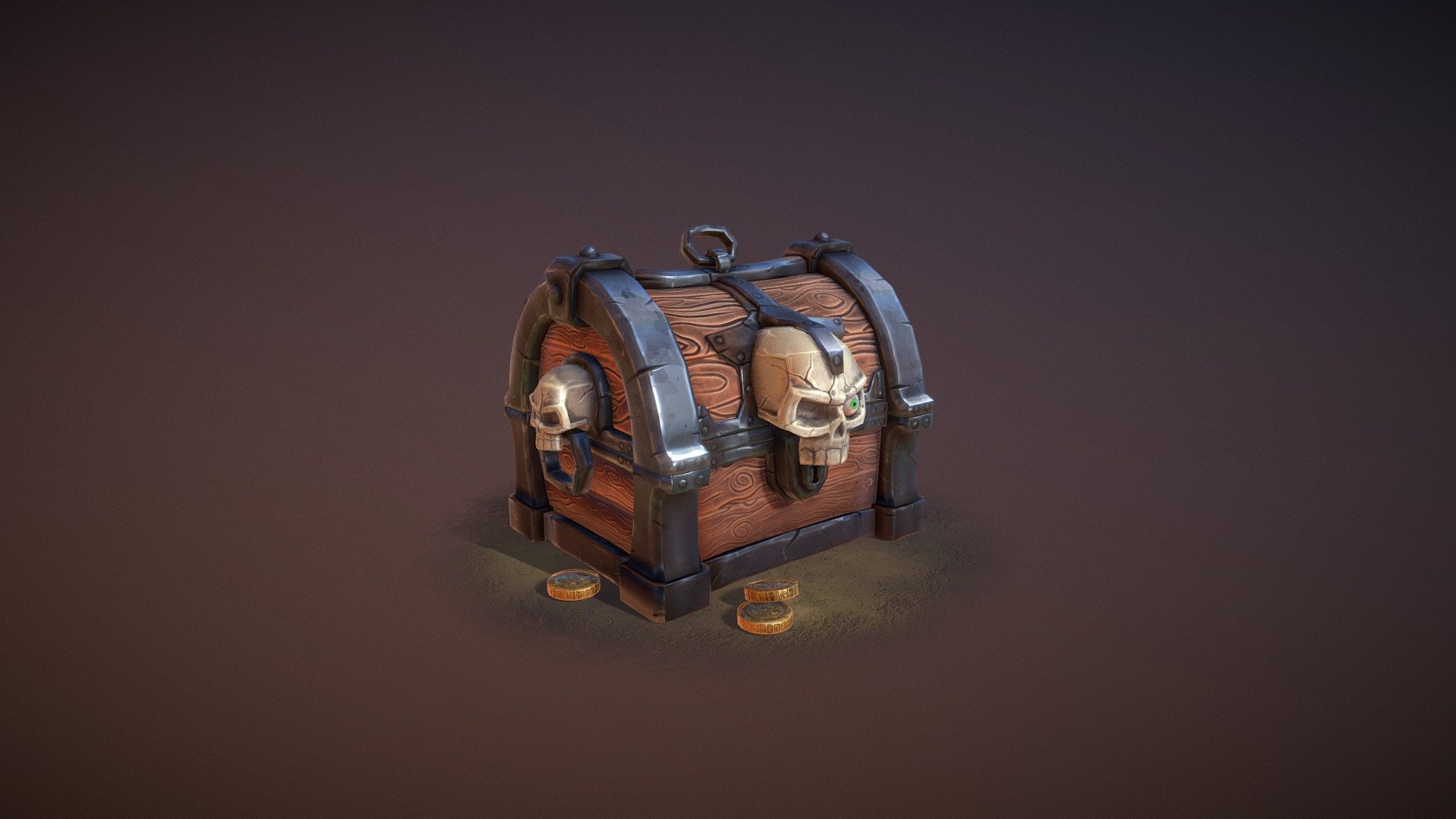 Cursed Treasure Chest 3D model by Topsykretts (michal.zawadzki) [63857d5] Sketchfab