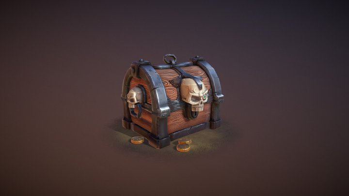 Cursed Treasure Chest 3D Model