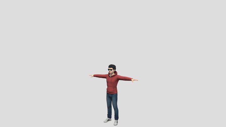 Teen age boy chracter 3D Model