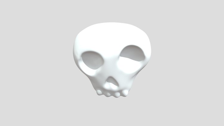 Stylized skull 2 3D Model