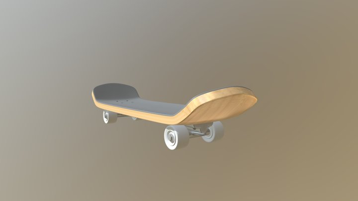 Street Skate (Highpoly) 3D Model