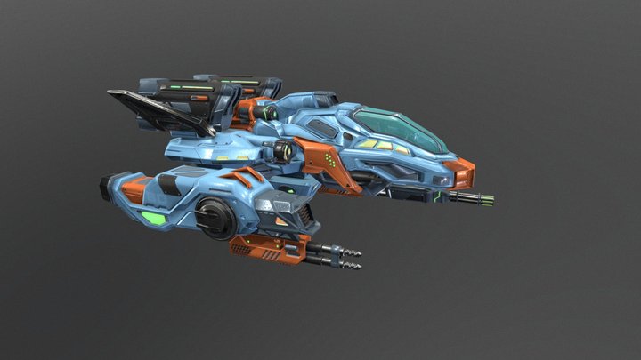 SpaceShip 3D Model