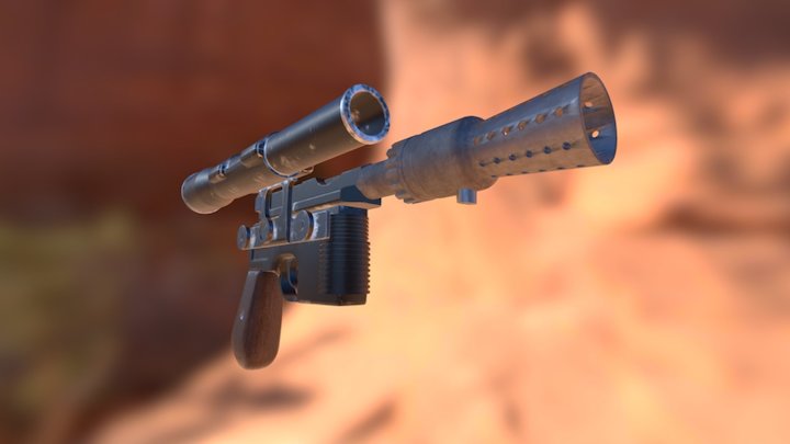 Han Solo's Blaster Pistol 3D Model