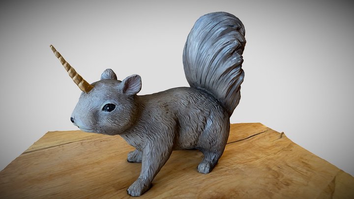 The Mythical Squirrel-icorn / Uni-quirrel 3D Model