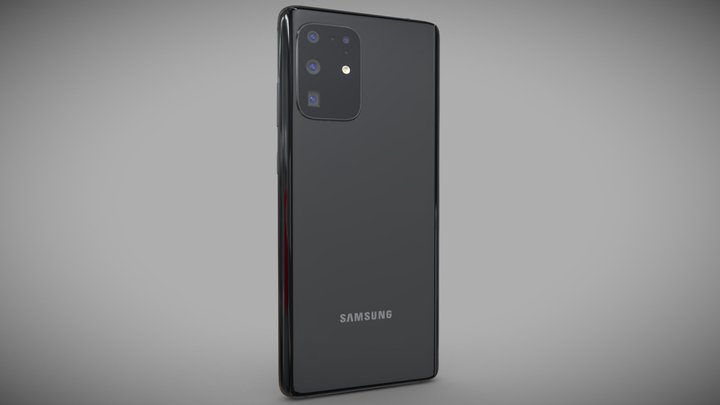 Samsung Galaxy S20 Ultra black 3D Model