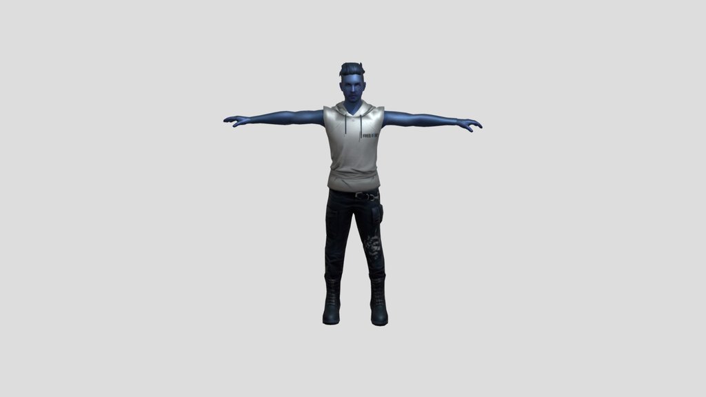 ADAM FREE FIRE 3D MODEL