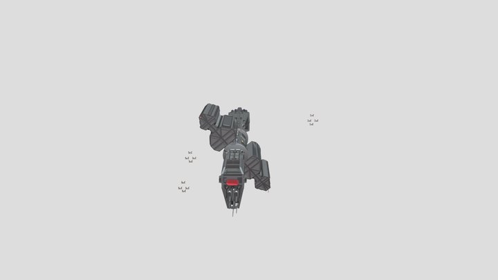 [Курсовой ассет. Драфт]: Omega class destroyer 3D Model