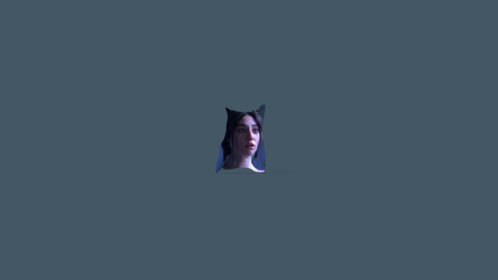 Girl face 3D Model