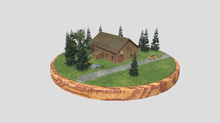 Maison du village 1 3D Model