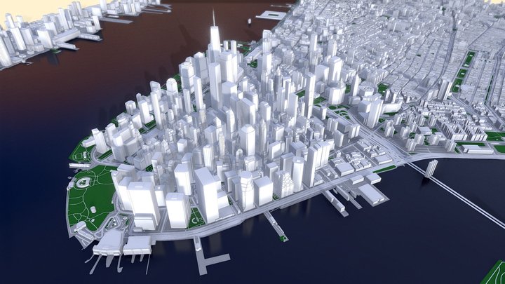 New York city 3D map 3D Model