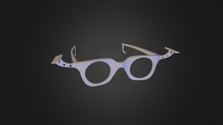 משקפיים צבועים 3D Model