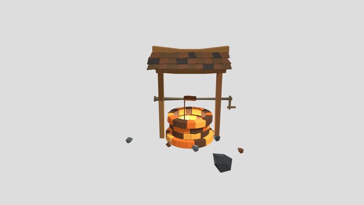 Village Well 3D Model